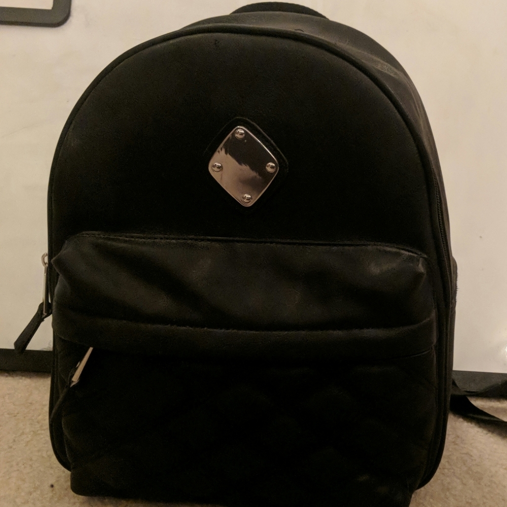 Small black backpack